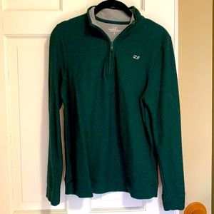Boys Vineyard Vines Quarter-zip, hunter green